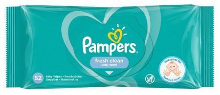 ✔️PAMPERS Детские влажные салфетки Baby Fresh Clean  52шт - купить за  в г. Махачкале