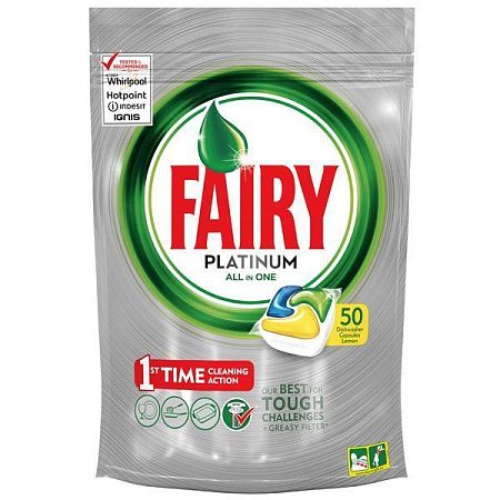 ✔️FAIRY Platinum All in 1 Ср-во д/мытья посуды в капсулах д/автом посудомоечных машин 50шт - купить за  в г. Махачкале