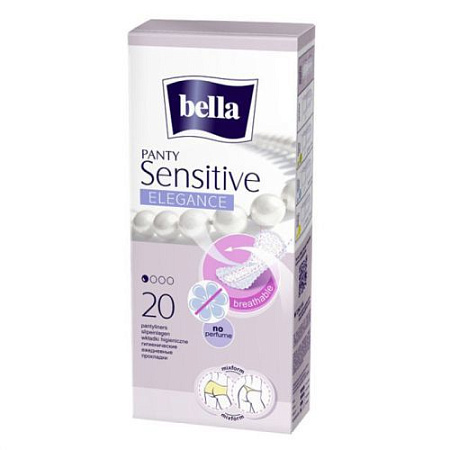 ✔️BELLA Прокладки 20шт Ежедневный Panty Sensetive Elegance  - купить за  в г. Махачкале