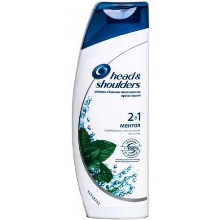 HEAD & SHOULDERS Шампунь 200мл 2в1 Ментол освежающий  от магазина МылоПорошок