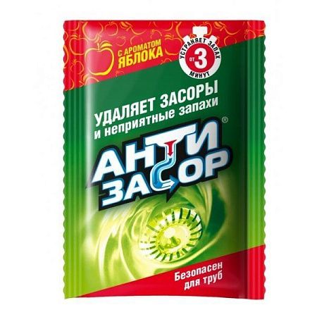 ✔️АНТИЗАСОР Средство 50гр Яблоко для удаления засора пакет /15 - купить за  в г. Махачкале