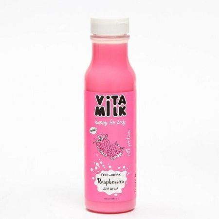 ✔️VitaMILK Гель-шейк для душа 350мл raspberries&&milk - купить за  в г. Махачкале