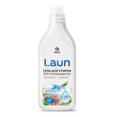 ✔️GRASS Laun Гель д/стирки 1л 2в1 с пятновыводителем - купить за  в г. Махачкале