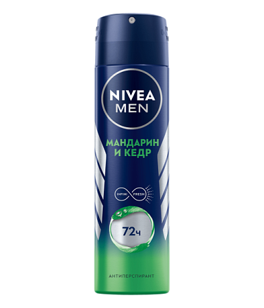 ✔️NIVEA Дез-спрей мужск. 150мл Мандарин и кедр  - купить за  в г. Махачкале