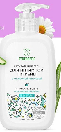 ✔️SYNERGETIC Натуральный гель для интимной гигиены с молочной кислотой 250мл - купить за  в г. Махачкале