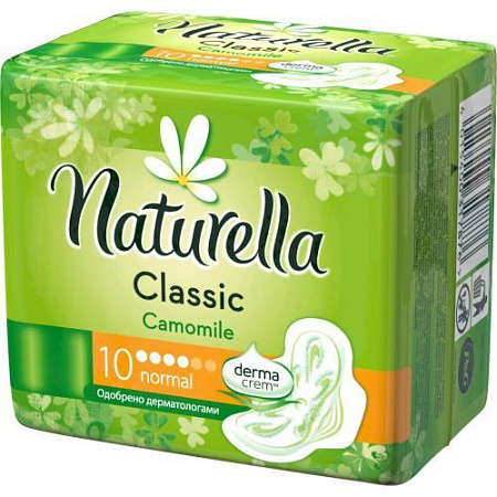 ✔️NATURELLA Прокладки 10шт Classic Camomile Normal Single /24 - купить за  в г. Махачкале