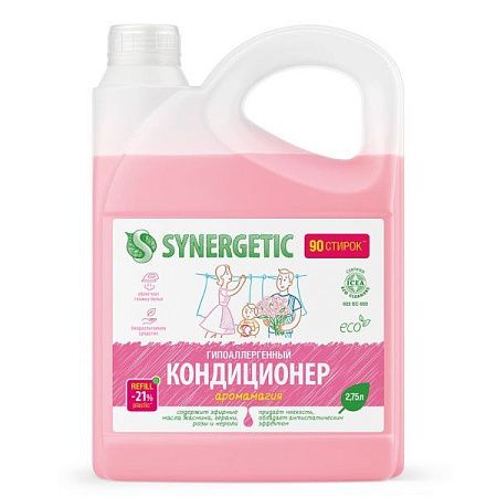 ✔️SYNERGETIC Кондиционер д/белья 2,75л Аромамагия - купить за  в г. Махачкале