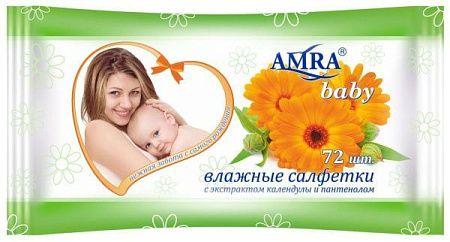 ✔️AMRA Салфетки влаж.освеж. д/детской гигиены 72шт FAMILY/9 - купить за  в г. Махачкале