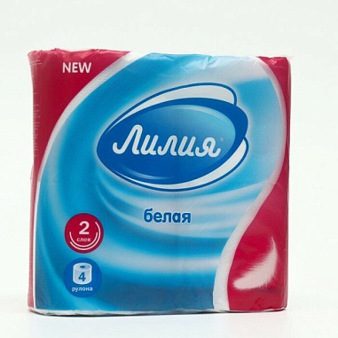 ✔️Лилия т/б 2сл 4рул. Белая  - купить за  в г. Махачкале