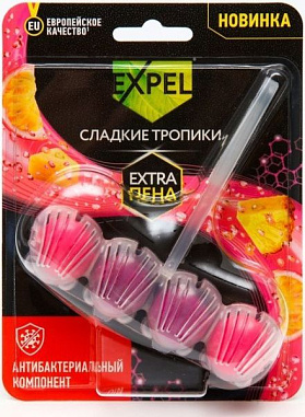 ✔️EXPEL Туалетный блок EXTRA пена Сладкие тропики 50г - купить за  в г. Махачкале