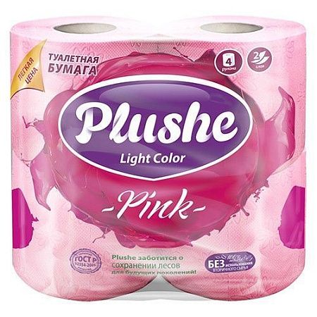 ✔️Plushe Туал.бумага Pink 2слойная 4рулона - купить за  в г. Махачкале