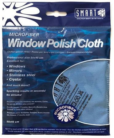 ✔️SMART Салфетка д/ стекла 40*50 Голубая S0085 - купить за  в г. Махачкале