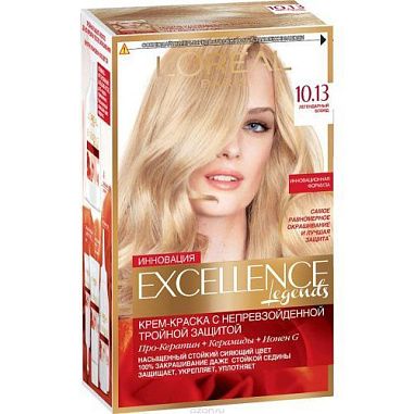 L'Oreal Paris Краски Excellence Крем 10.13 (пепельный блонд) от магазина МылоПорошок