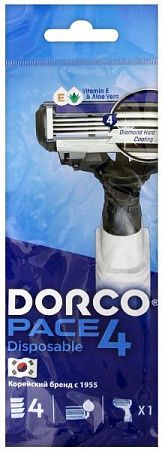 Dorco Pace 4 Disposable бритва одноразовая с плавающей головкой/10 от магазина МылоПорошок