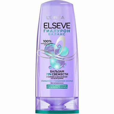 L'oreal Elseve бальзам для волос 400мл Гиалурон Баланс 3600524151263 от магазина МылоПорошок