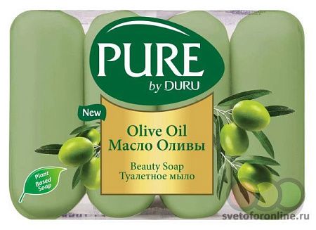 DURU Pure Мыло Оливковое 4х85г от магазина МылоПорошок