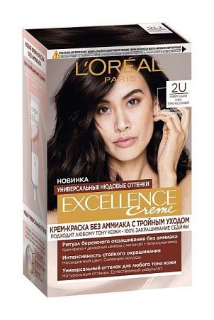 L'Oreal Paris Краски Excellence Крем 2U (Универсальный очень темно-каштановый) от магазина МылоПорошок