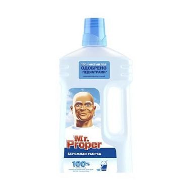 ✔️MR PROPER Моющая жидкость для уборки Бережная уборка 1л/12 - купить за  в г. Махачкале