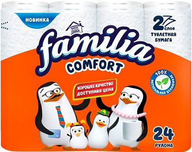 ✔️FAMILIA туалетная бумага 2-хслой Comfort 24шт  - купить за  в г. Махачкале