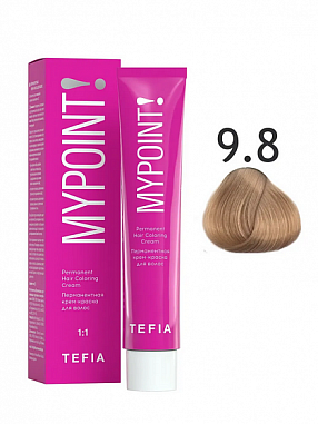 TEFIA MYPOINT Краска для волос 9.8 очень светлый блондин коричневый от магазина МылоПорошок
