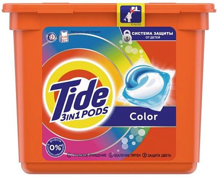 ✔️TIDE  Авт Гель СМС жидк. в растворимых капсулах color 28*16,8г - купить за  в г. Махачкале