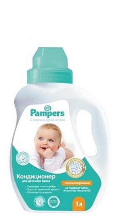 ✔️Pampers Кондиционер для стирки детского белья 1л Заботливая мама/6 - купить за  в г. Махачкале