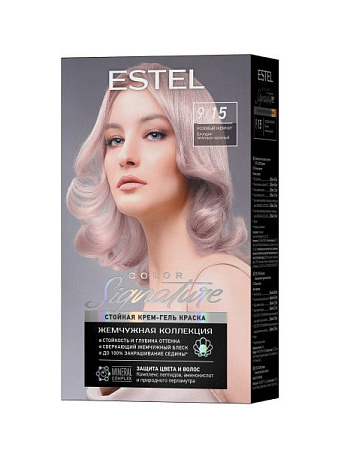 ESTEL BLOND Signature Стойкая крем-гель краска для волос 9/15 Розовый жемчуг от магазина МылоПорошок