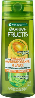 GARNIER ФРУКТИС шампнуь 250мл Ламинирование и блеск от магазина МылоПорошок