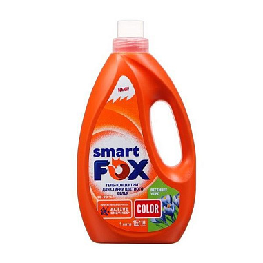 ✔️Smart Fox гель для стирки 1л Color Горный Эдельвейс - купить за  в г. Махачкале