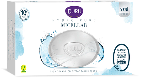 DURU Hydro Pure Micellar 3х150г/18 от магазина МылоПорошок