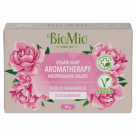 BioMio BIO-SOAP Натуральное мыло Пион и масло розы 90гр от магазина МылоПорошок