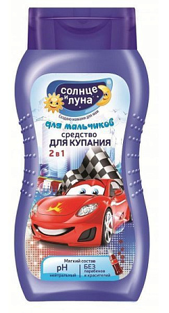 ✔️Аура СОЛНЦЕ И ЛУНА 3+ средство д/купания 2в1 250мл Тачки - купить за  в г. Махачкале