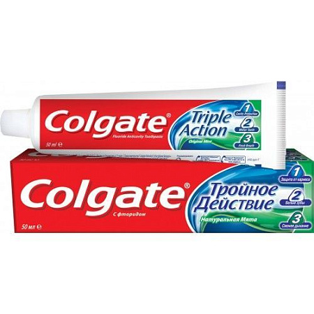 ✔️Зубная паста Colgate 50мл Тройное действие  - купить за  в г. Махачкале