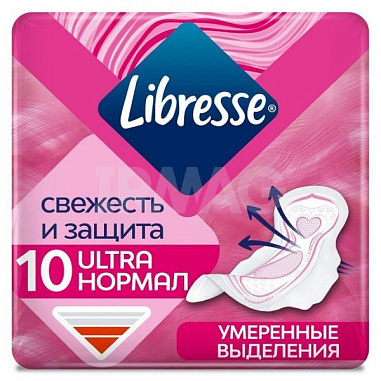 ✔️Libresse Прокладки 10шт ULTRA Normal  мягкая поверхность/12 - купить за  в г. Махачкале