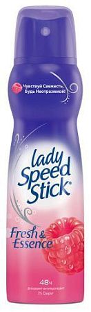 ✔️Lady Speed Stik Дез-спрей 150мл Fresh&Essence Малина  - купить за  в г. Махачкале