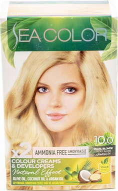 Sea Color Краска для волос (без аммиака) 10.0 Жемчужный блондин от магазина МылоПорошок