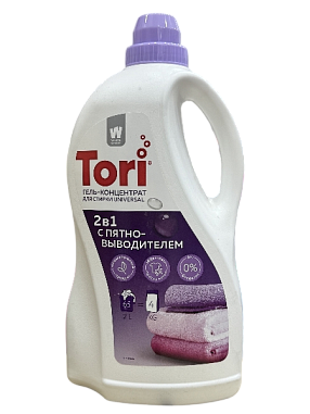 ✔️Tori Гель для стирки 2л Универсал 2в1 с пятновыводителем - купить за  в г. Махачкале