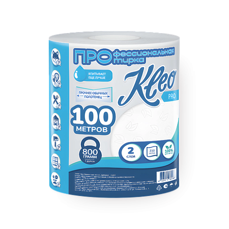✔️Kleo Бум.полотенца 2сл 345л Протирочные 3368 - купить за  в г. Махачкале