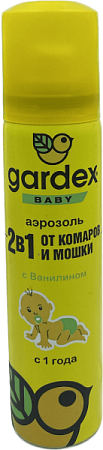 ✔️Gardex Baby 2 в 1 детский спрей от комаров и мошки с1года - купить за  в г. Махачкале