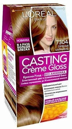 L'Oreal Paris Краски Casting Crème Gloss Крем 7304 (Пряная карамель) от магазина МылоПорошок