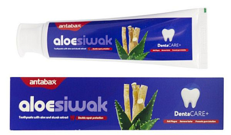 ✔️Antabax Зубная паста 100мл Aloe Siwak /12шт - купить за  в г. Махачкале