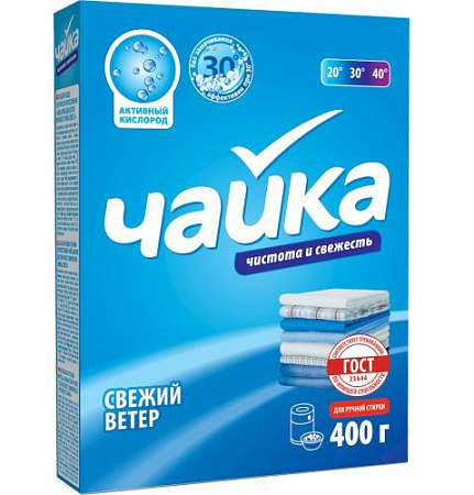 ✔️Чайка Руч СМС 400г Универсальный свежий ветер /18 - купить за  в г. Махачкале