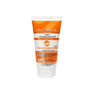 ✔️КОРА SPF50 крем Солнцезащитный д/лица и тела 150 мл - купить за  в г. Махачкале