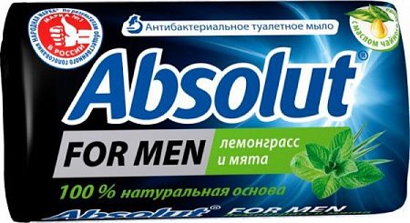 Absolut Мыло туал. 90гр For Men Лемонграсс и мята от магазина МылоПорошок