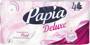 ✔️PAPIA DELUXE Туалетная бумага 4-х слой Paradiso dei Fiori 8шт  /7 - купить за  в г. Махачкале