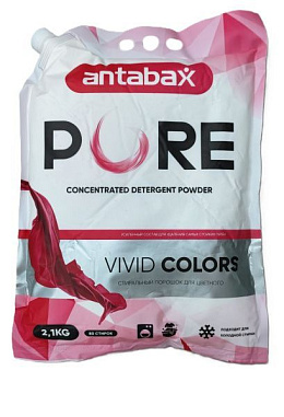 ✔️Antabax  Стир.порошок Pure 2,1кг/6 для цветных вещей красный - купить за  в г. Махачкале