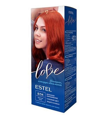 ESTEL LOVE Стойкая крем-краска для волос тон 8/54 Красная медь от магазина МылоПорошок