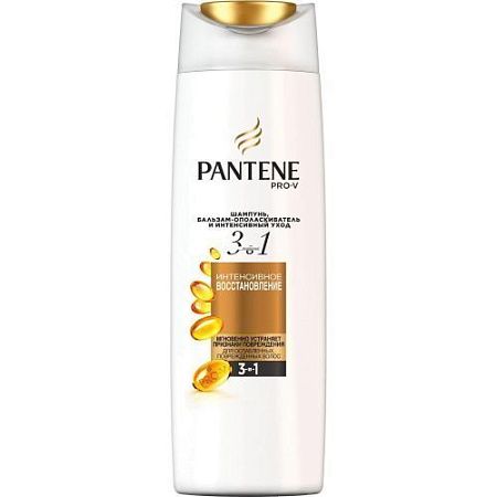 PANTENE Шампунь 400мл 3 в1 Интенсивное восстановление от магазина МылоПорошок