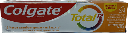 ✔️Зубная паста Colgate 100мл Total12 Витаминный заряд - купить за  в г. Махачкале