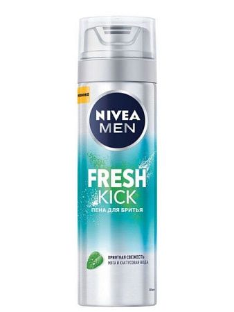 ✔️NIVEA Пена для бритья 200мл Fresh Kick Приятная свежесть - купить за  в г. Махачкале